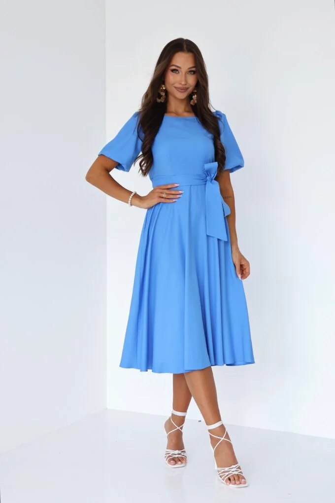Mėlyna DANA Collection midi suknelė